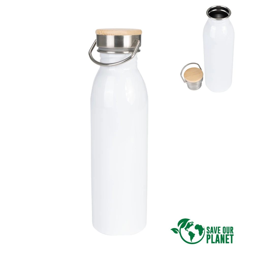 Botella Tapa de Bambú