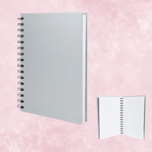 Cuaderno Tapa Dura Plateada 315