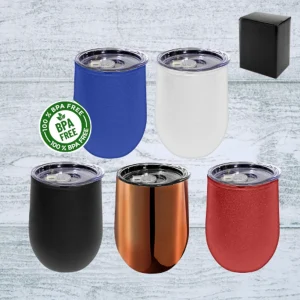 Mug metalico con tapon 332