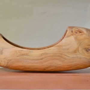 Escultura Barca Abierta en Madera – Valentina Jara Bravo